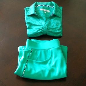 Pebble Beach women's Dry Luxe Performance golf tennis pickleball Set S/M